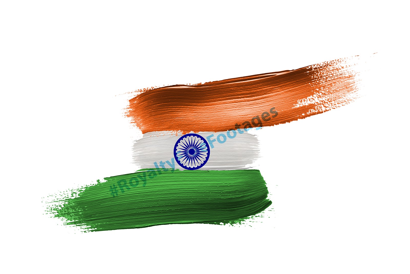 India Flag Brush Strokes Pictures
